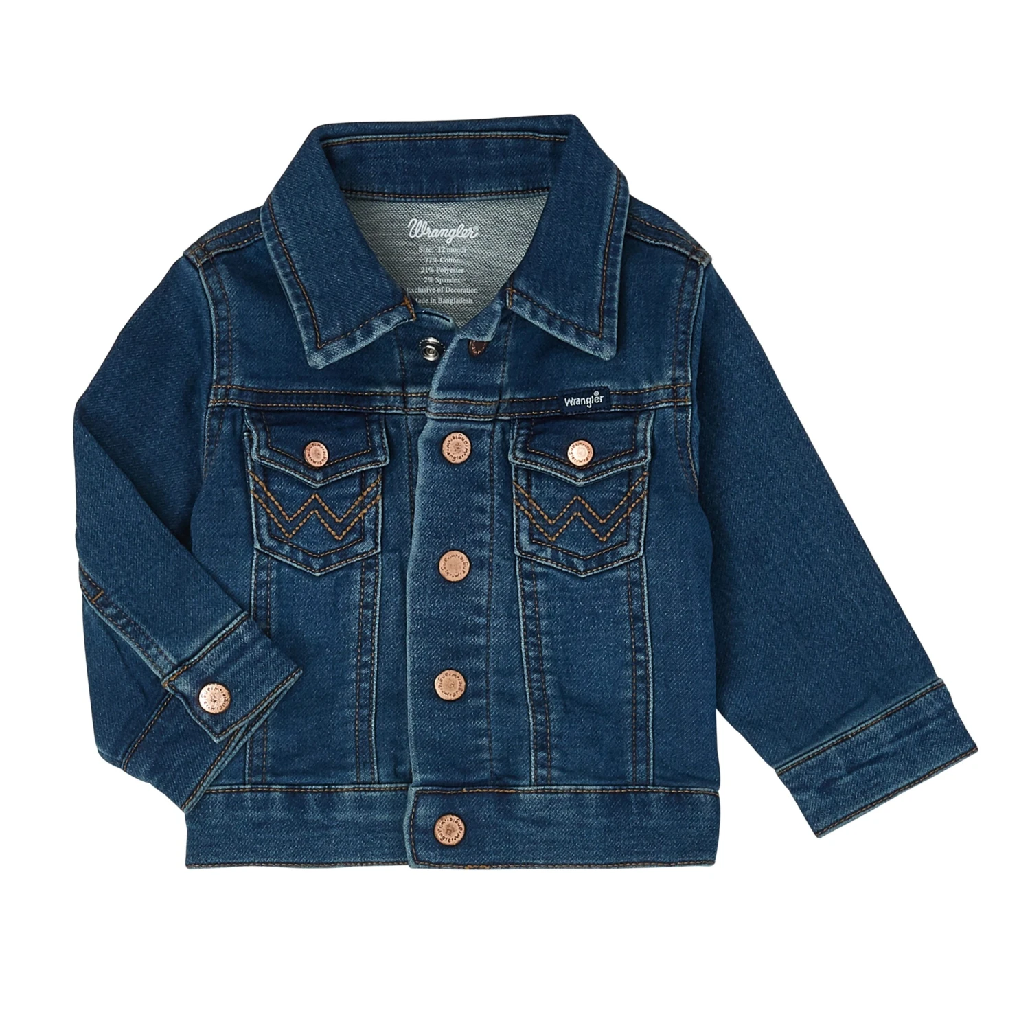 PQK126D Wrangler Toddler Denim Jean Jacket 4 PQK126D Wrangler Toddler Denim Jean Jacket - Image 2