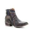 Corral Boots Q5025 Circle G Women's Blue Star Inlay & Studs Ankle Boots