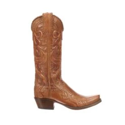 GY4501.S54 Lucchese Women's SARATOGA Cognac Burn Baby Buff Snip Toe Boot 11 GY4501.S54 Lucchese Women's SARATOGA Cognac Burn Baby Buff Snip Toe Boot -Western Store Saratoga 1.4