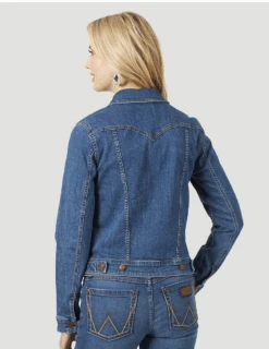 LWJ701D Wrangler® Western Women's Denim Jacket Top - Dark Denim Wash -Western Store ScreenShot2020 10 03at11.22.34AM