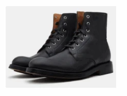 TWSHM035-4 Tumbleweed Boots Men's Caleb Black Cowhide Mid Lace Up Boot