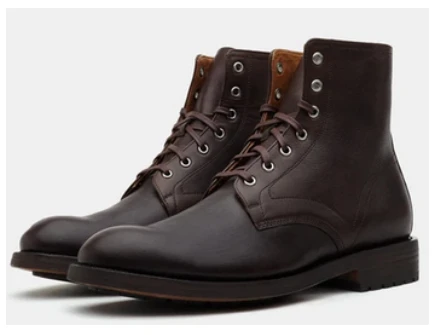 TWBM035-7 Tumbleweed Boots Men's Caleb Chocolate Cowhide Mid Lace Up Boot 3 TWBM035-7 Tumbleweed Boots Men's Caleb Chocolate Cowhide Mid Lace Up Boot