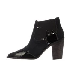 BL7059 Lucchese Women's STACY Black Suede Piece Boot -Western Store Stacy 2.2