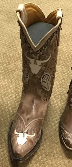 L3092-2 Old Gringo Women's TONKAWA Beige Steer Boot -Western Store TONKAWA 2