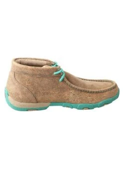 WDM0020 Twisted X Women’s Driving Moccasins – Bomber/Turquoise -Western Store WDM0020 3