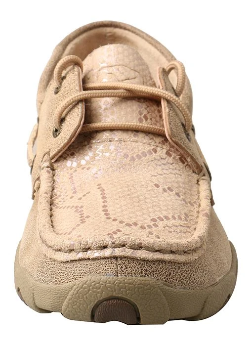 WDM0120 Twisted X Women's Dusty Tan Snake Print Moccasin 7 WDM0120 Twisted X Women's Dusty Tan Snake Print Moccasin - Image 5