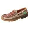 WDMS013 Twisted X Women’s ECO TWX Slip-On Driving Moccasins – Khaki/Multi -Western Store WDMS013 AG 510x700 1