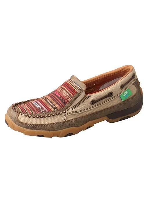 WDMS013 Twisted X Women’s ECO TWX Slip-On Driving Moccasins – Khaki/Multi 3 WDMS013 Twisted X Women’s ECO TWX Slip-On Driving Moccasins – Khaki/Multi