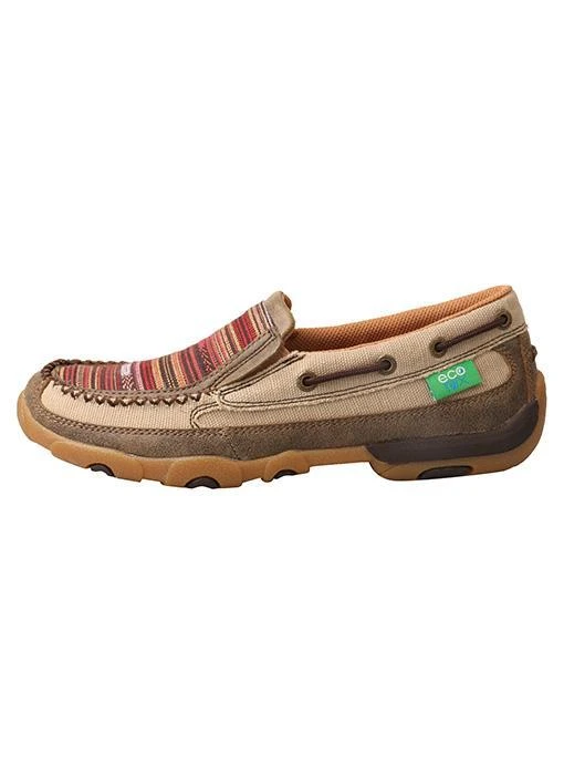 WDMS013 Twisted X Women’s ECO TWX Slip-On Driving Moccasins – Khaki/Multi 7 WDMS013 Twisted X Women’s ECO TWX Slip-On Driving Moccasins – Khaki/Multi - Image 5