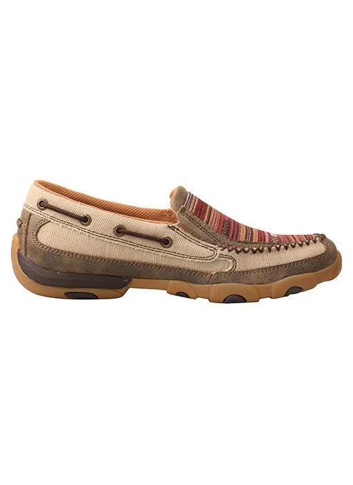 WDMS013 Twisted X Women’s ECO TWX Slip-On Driving Moccasins – Khaki/Multi 8 WDMS013 Twisted X Women’s ECO TWX Slip-On Driving Moccasins – Khaki/Multi - Image 6