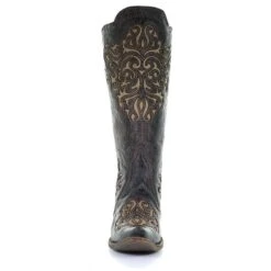 Corral Boots A3107 Corral Women's MAGDALENA Black/Bone Back Lacing Boot 8 Corral Boots A3107 Corral Women's MAGDALENA Black/Bone Back Lacing Boot -Western Store a3107 4