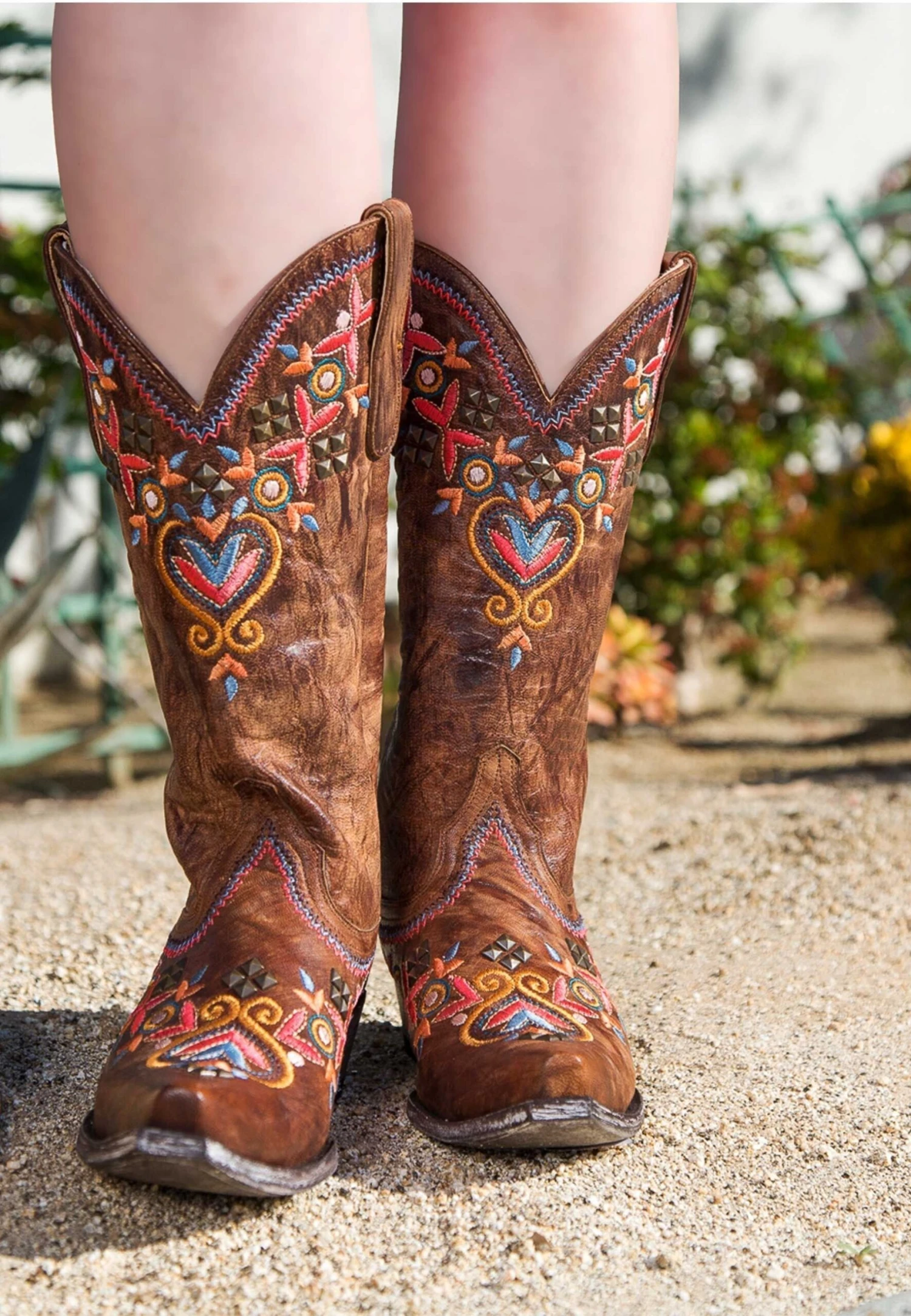 YL261-1 Yippee Ki Yay By Old Gringo Women's ALAMEDA Brass Brown Snip Toe Boot 5 YL261-1 Yippee Ki Yay By Old Gringo Women's ALAMEDA Brass Brown Snip Toe Boot - Image 3