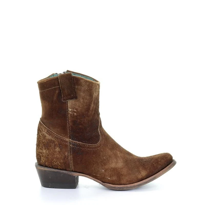 Corral Boots C1064 Corral Women's EUDORA Brown Lambskin Bootie 5 Corral Boots C1064 Corral Women's EUDORA Brown Lambskin Bootie - Image 3