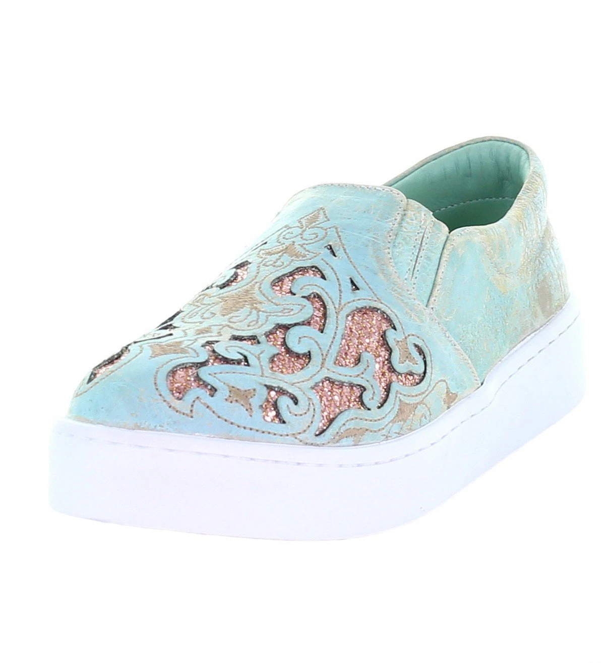 Corral Boots E1564 Corral Women's Turquoise / Pink Inlay & Embroidery Sneaker 3 Corral Boots E1564 Corral Women's Turquoise / Pink Inlay & Embroidery Sneaker