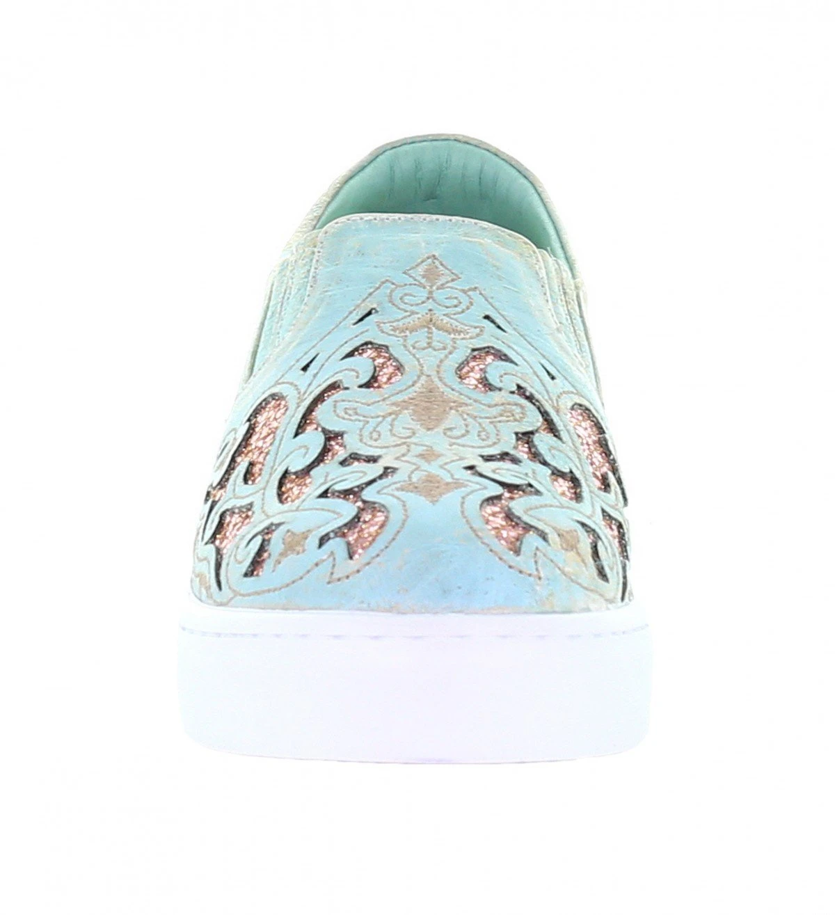 Corral Boots E1564 Corral Women's Turquoise / Pink Inlay & Embroidery Sneaker 7 Corral Boots E1564 Corral Women's Turquoise / Pink Inlay & Embroidery Sneaker - Image 5