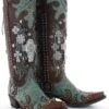 DDL001-1 Double D Ranch By Old Gringo Women's Ammunition Brown/Turquoise Boot 2 DDL001-1 Double D Ranch By Old Gringo Women's Ammunition Brown/Turquoise Boot -Western Store ddl001 1std 2