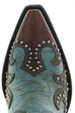 DDL001-1 Double D Ranch By Old Gringo Women's Ammunition Brown/Turquoise Boot -Western Store ddl001 1t 1