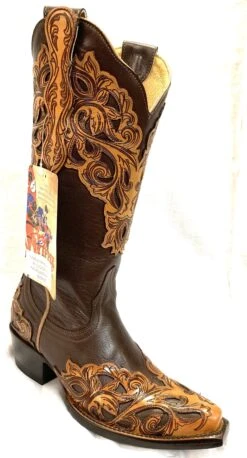 YL346-2 Yippee Ki Yay By Old Gringo Women's MACKENZIE 13” Brown Snip Toe Boot