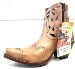YBL370-3 Yippee Ki Yay By Old Gringo Women's DEVA Taupe / Tan Bootie