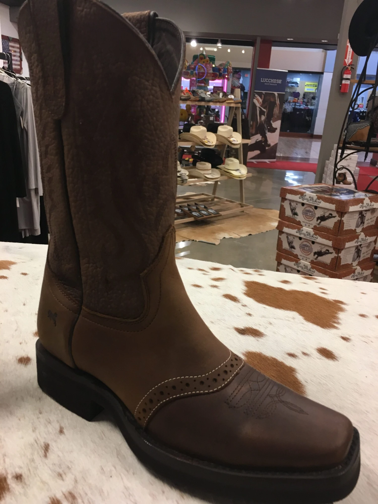 13-513207R-D Style 0313 Pecos Bill Men's Tekno Crepe Square Toe Saddle Vamp Boot 3 13-513207R-D Style 0313 Pecos Bill Men's Tekno Crepe Square Toe Saddle Vamp Boot