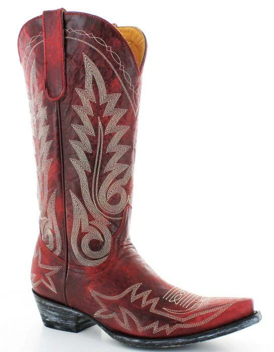 L175-262RF Old Gringo Women's Red NEVADA Wide Calf Boot 3 L175-262RF Old Gringo Women's Red NEVADA Wide Calf Boot