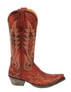 L175-262 Old Gringo Women's NEVADA Red Snip Toe Boot 13 L175-262 Old Gringo Women's NEVADA Red Snip Toe Boot -Western Store old gringo nevada in red