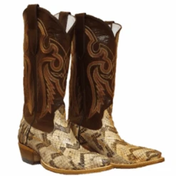 N815 Cowtown Men's Cranebrake Rattlesnake Snip Toe