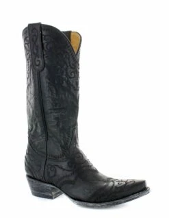 YL161-2 Yippee Ki Yay By Old Gringo Women's SINTRA Black Snip Toe Boot -Western Store sintra in black by old gringo 1