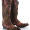 YL261-1 Yippee Ki Yay By Old Gringo Women's ALAMEDA Brass Brown Snip Toe Boot -Western Store yl261 1std 1 2