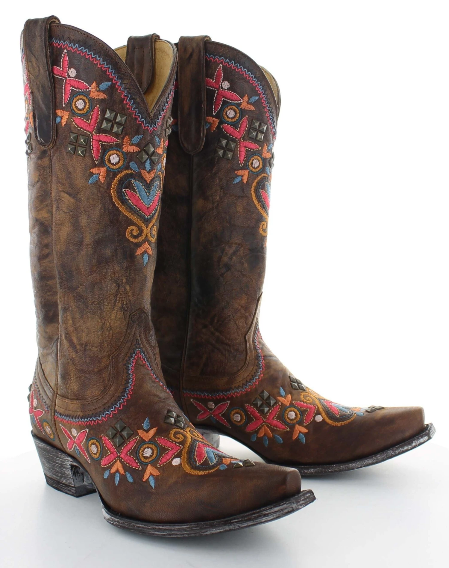 YL261-1 Yippee Ki Yay By Old Gringo Women's ALAMEDA Brass Brown Snip Toe Boot 3 YL261-1 Yippee Ki Yay By Old Gringo Women's ALAMEDA Brass Brown Snip Toe Boot