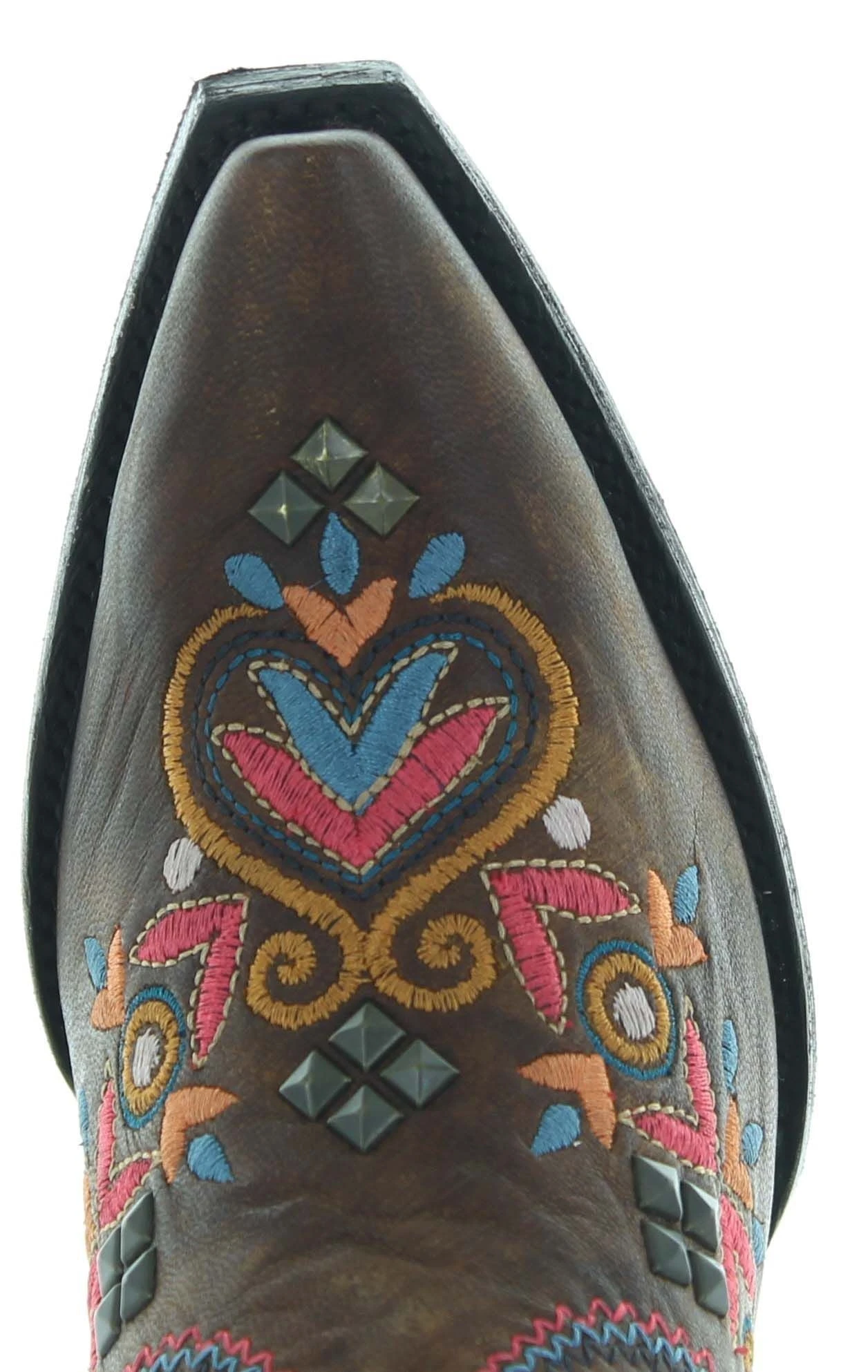 YL261-1 Yippee Ki Yay By Old Gringo Women's ALAMEDA Brass Brown Snip Toe Boot 7 YL261-1 Yippee Ki Yay By Old Gringo Women's ALAMEDA Brass Brown Snip Toe Boot - Image 5