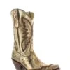 YL347-2 Yippee Ki Yay By Old Gringo Women's PEYTON 11" GOLD Snip Toe Boot -Western Store yl347 2 peyton in gold 1jpg