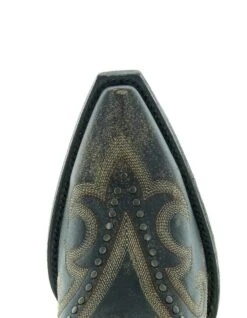 YL349-1 Yippee Ki Ya By Old Gringo Women's SHAY 13” Black With Gold Stitch Snip Toe Boot -Western Store yl349 1 shay yippee ki yay by old gringo 3